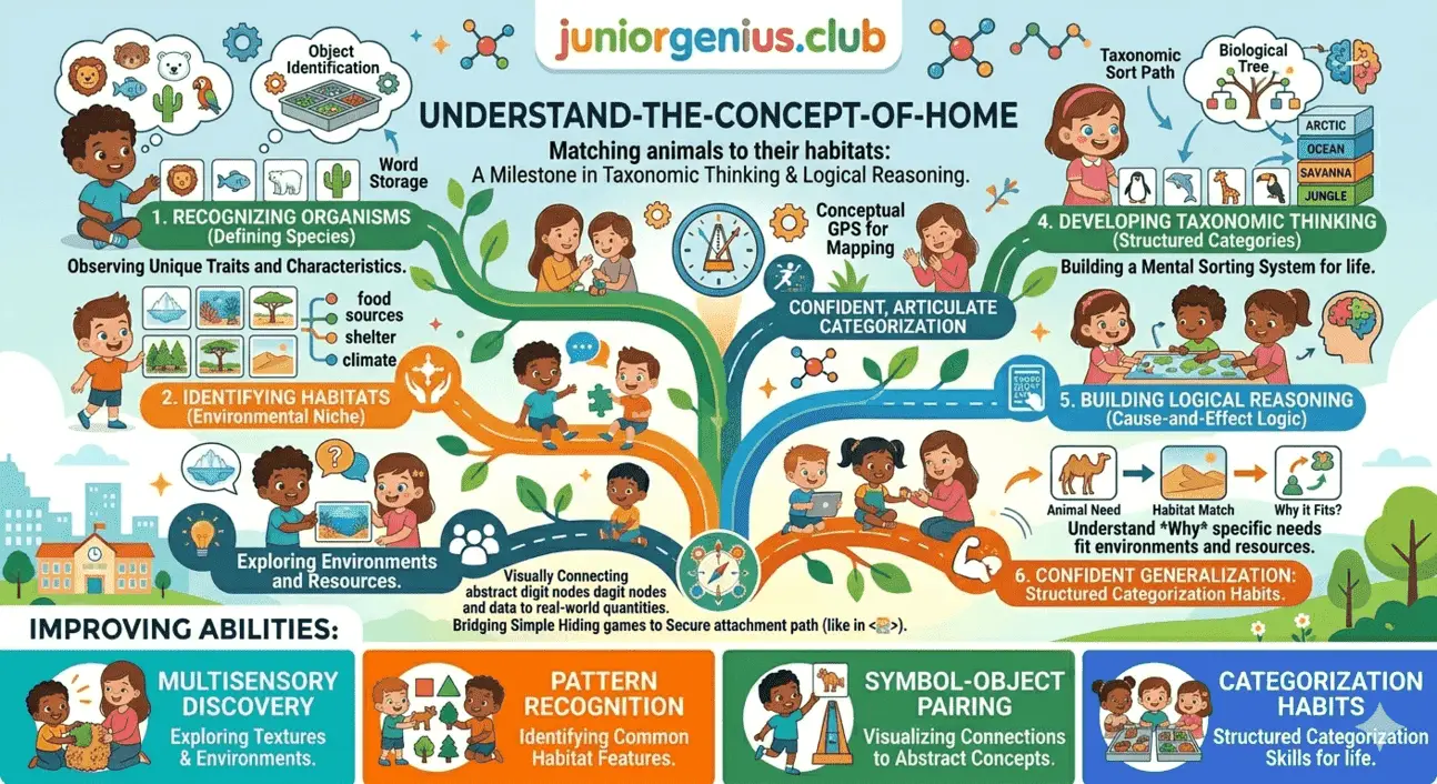 Animal Habitats Illustration